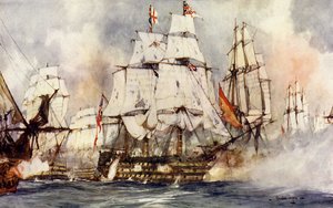 The Victory at Trafalgar. Nelson